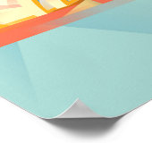 Opera Sydney -ミニマルアールデコ – 旅行POster ポスター (角)