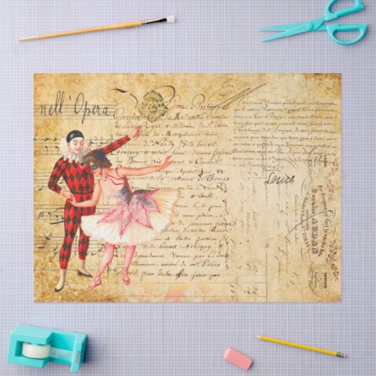 Opera with French Handwriting  薄葉紙 (クラフト)