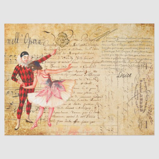 Opera with French Handwriting  薄葉紙 (正面)