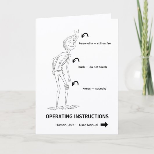 Operating Instructions Funny Birthday Card シーズンカード (正面)