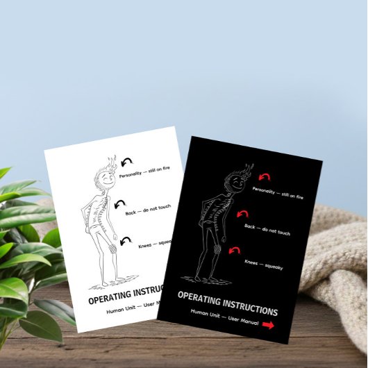 Operating Instructions Funny Birthday Card シーズンカード