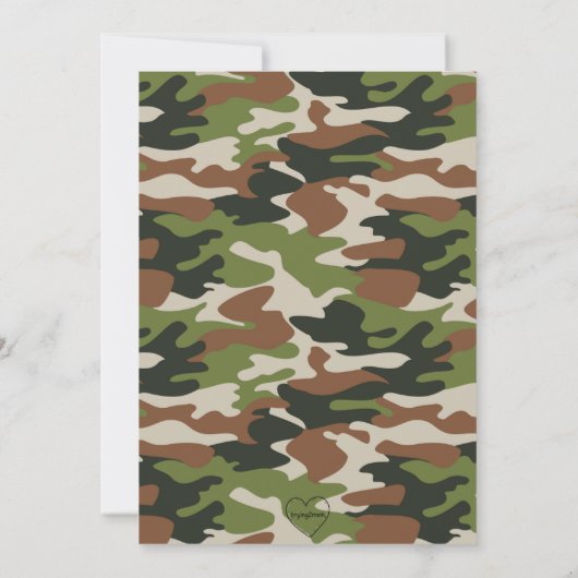 Operation Birthday Bash Toy Soldier birthday 招待状 (裏面)