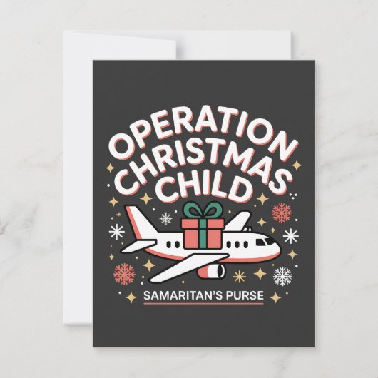 Operation Christmas Child Samaritan Purse  サンキューカード (正面)
