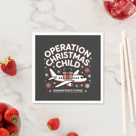 Operation Christmas Child Samaritan Purse スタンダードカクテルナプキン (インサイチュ)