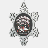 Operation Christmas Child Samaritan Purse  スノーフレークピューターオーナメント (右)