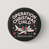 Operation Christmas Child Samaritan Purse  缶バッジ (正面)