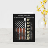 Operation Enduring Freedom の退役軍人 カード (黄色い花)