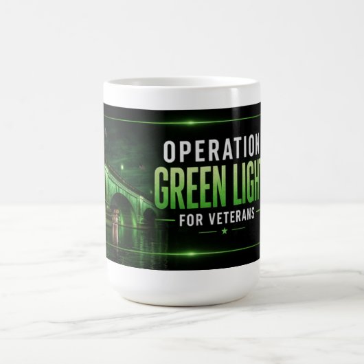 Operation Green Light for Veterans London Bridge コーヒーマグカップ (中央)