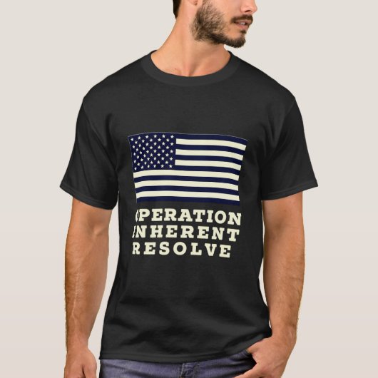 Operation Inherent Resolve 決意の固い解決 Tシャツ (正面)