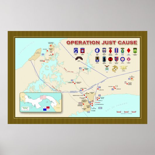 Operation Just Cause Mapポスター ポスター (正面)