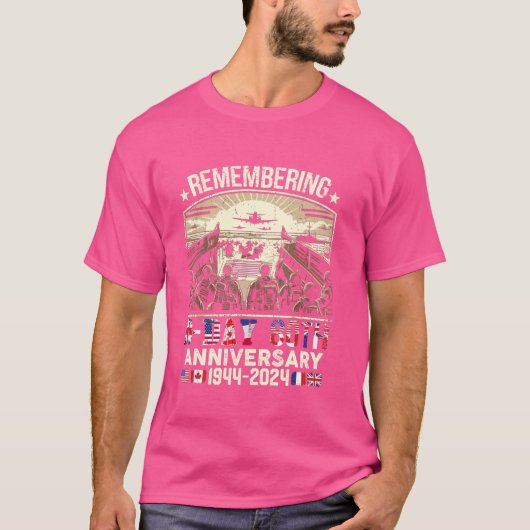 Operation Overlord 1944シャツD-Day 2024 80Th Anni Tシャツ (正面)
