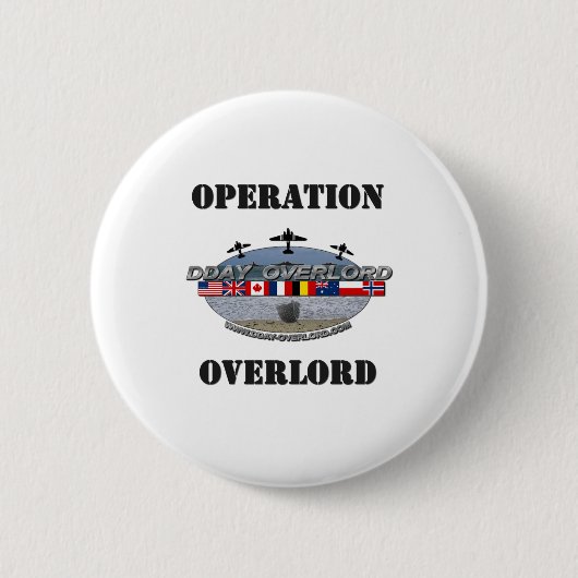 Operation Overlord 1944 缶バッジ (正面)