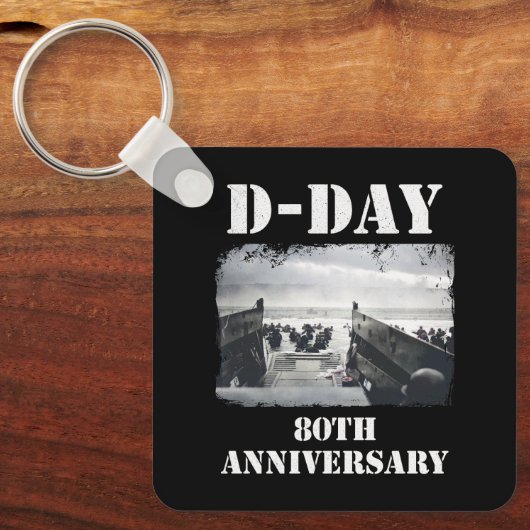 Operation Overlord 1944 D-Day 2024 Normandy キーホルダー (正面)