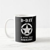 Operation Overlord 1944 D-Day 2024 Normandy コーヒーマグカップ (左)