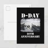 Operation Overlord 1944 D-Day 2024 Normandy シーズンポストカード (正面/裏面)