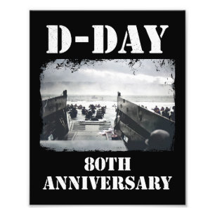 Operation Overlord 1944 D-Day 2024 Normandy フォトプリント