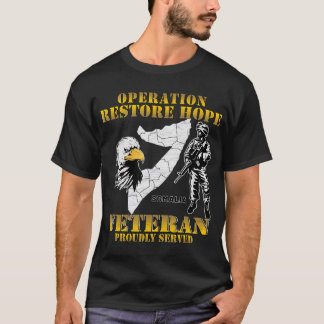 Operation Restore Hope Somalia ORH退役軍人ヴィンテージ Tシャツ