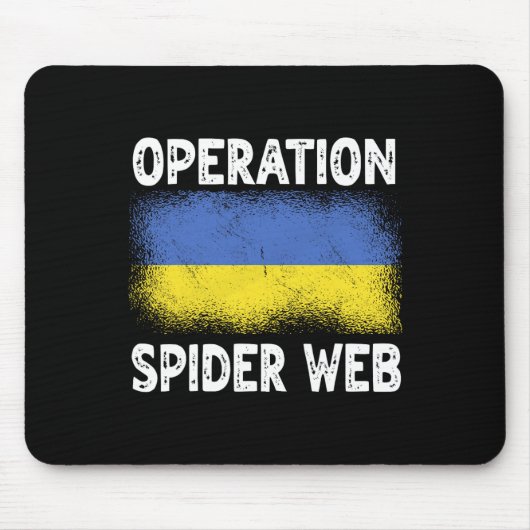 Operation Spider Web Ukraine Heroes Ukrainian Flag マウスパッド (正面)