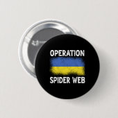 Operation Spider Web Ukraine Heroes Ukrainian Flag 缶バッジ (正面&裏面)