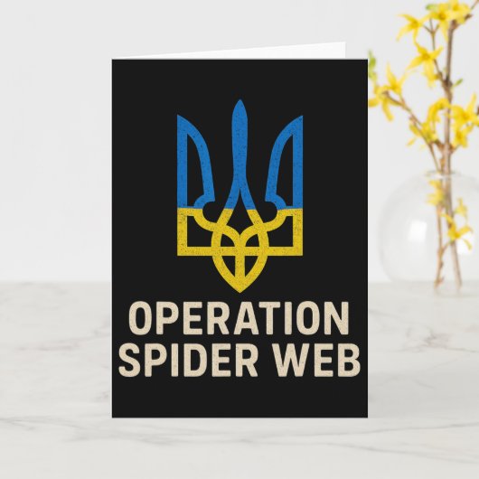 Operation Spider Web Ukraine Heroes Ukrainian Tryz カード (黄色い花)