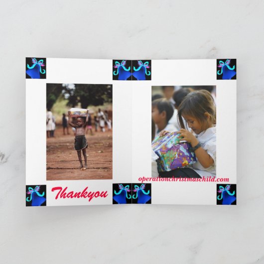 OperationChristmasChild.com シーズンカード (内部)