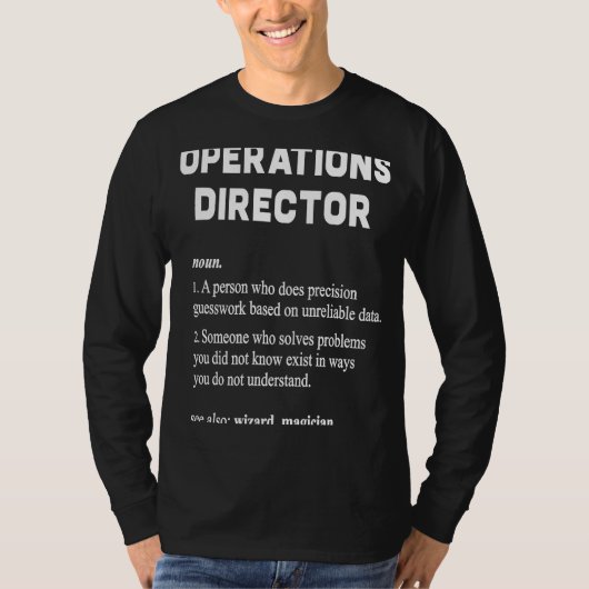 Operations Directorディクショナリの定義 Tシャツ (正面)