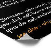 Operations Director Profession Funny Dictionary De ポスター (角)