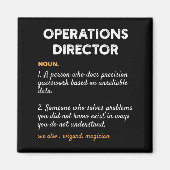 Operations Director Profession Funny Dictionary De マグネット (正面)