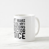 Operations Director Voiceを使用しない コーヒーマグカップ (正面右)