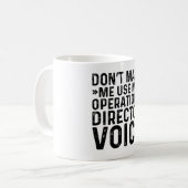 Operations Director Voiceを使用しない コーヒーマグカップ (正面左)