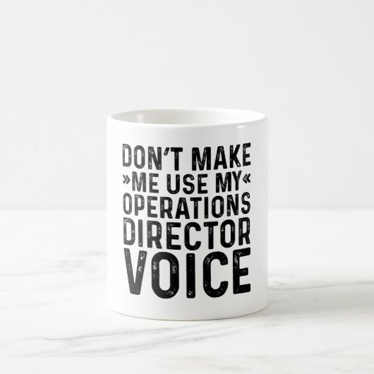 Operations Director Voiceを使用しない コーヒーマグカップ (中央)