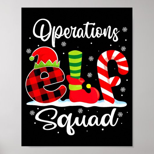 Operations Elf Squad Christmas Manager Matching X- ポスター (正面)