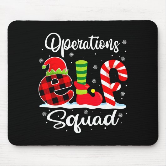 Operations Elf Squad Christmas Manager Matching X- マウスパッド (正面)