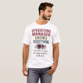 Operations Managerがすべてを把握 Tシャツ (正面フル)