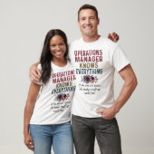 Operations Managerがすべてを把握 Tシャツ (ユニセックス)