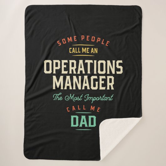 Operations Managerとパパ シェルパブランケット (正面)