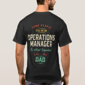 Operations Managerとパパ Tシャツ (裏面)