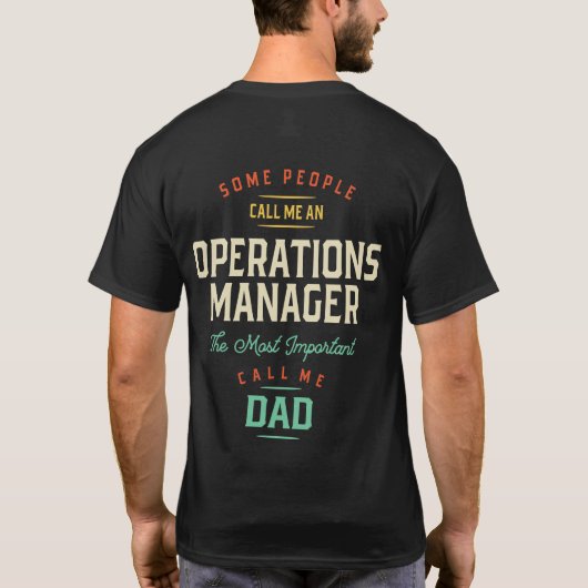 Operations Managerとパパ Tシャツ (裏面)