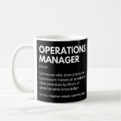 Operations Managerのおもしろい作業定義 コーヒーマグカップ (左)