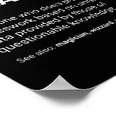 Operations Managerのおもしろい定義 ポスター (角)
