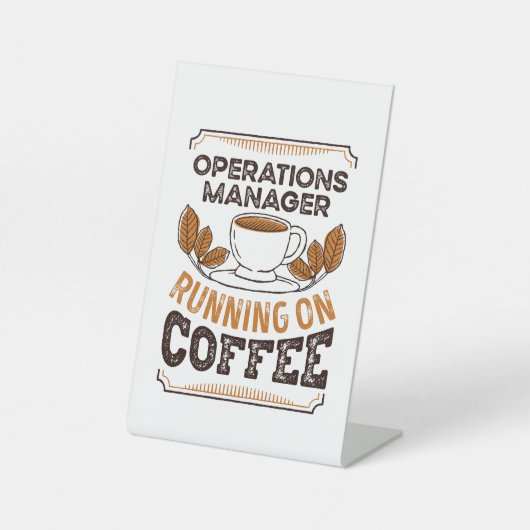 Operations ManagerのランニングがCoffeine Giftを発表 台座サイン (正面)