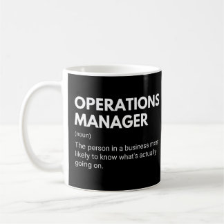 Operations Manager Funny Work Definition コーヒーマグカップ