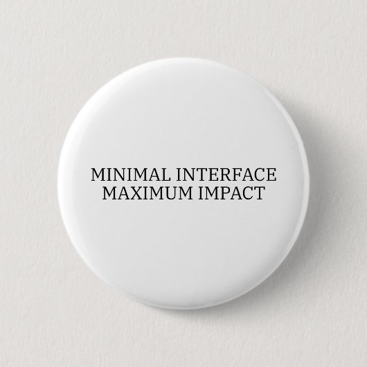Operator Badge | Minimal Interface Minimalist Pin 缶バッジ (正面)