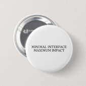 Operator Badge | Minimal Interface Minimalist Pin 缶バッジ (正面&裏面)