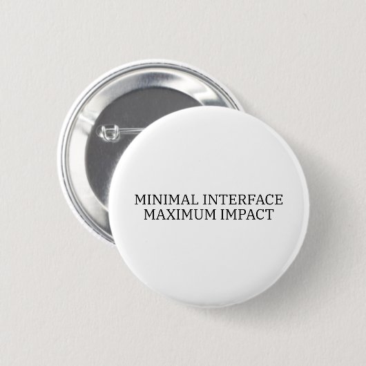 Operator Badge | Minimal Interface Minimalist Pin 缶バッジ (正面&裏面)