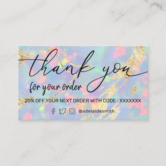 opgemバックグラウン感謝していドの名刺 名刺 (正面)