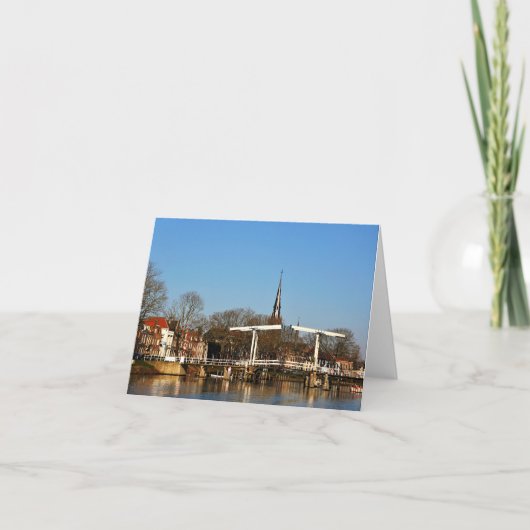 Ophaalbrug in Nederland. サンキューカード (正面)