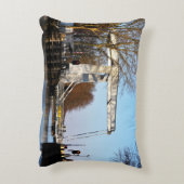 Ophaalbrug over gracht in Nederland. アクセントクッション (裏面(縦))