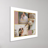 Opheliaの写真のコラージュの後結婚に幸せに 箔ポスター (レイダウン)