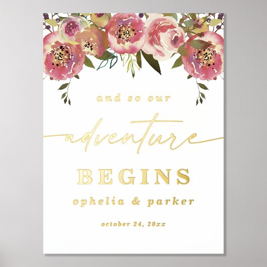 Opheliaエレガントホイ実在ルの冒険が始ま結婚る 箔ポスター (正面)